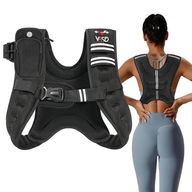 VBSD Weighted Vest, 6lb/8lb/12lb/16lb/20lb/25lb/30lb Weight Vest for Men Women Kids, Body Weight Vests Adjustable for Strength Training, Running, Walking, Workout, Jogging, Fitness