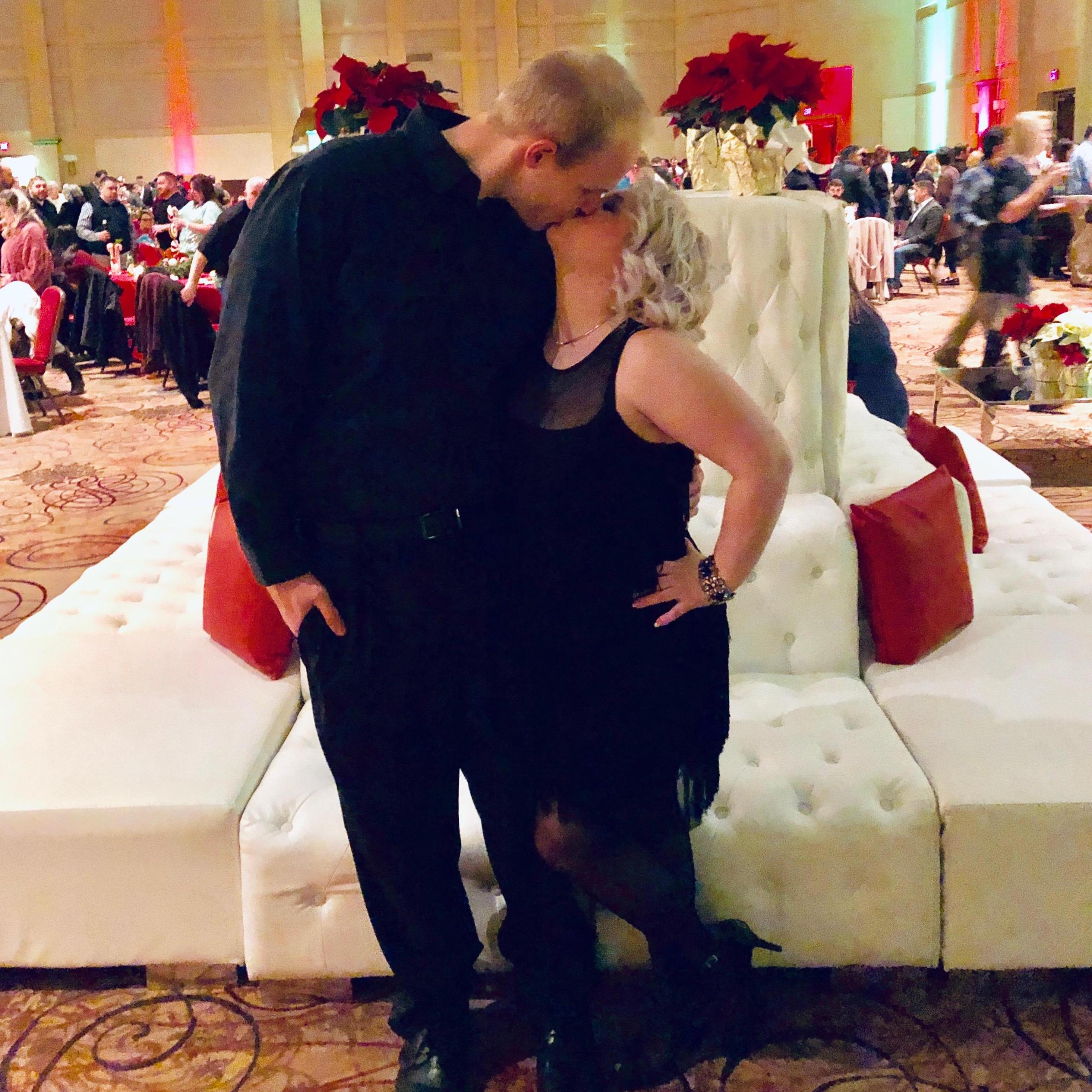 Our first Christmas party together