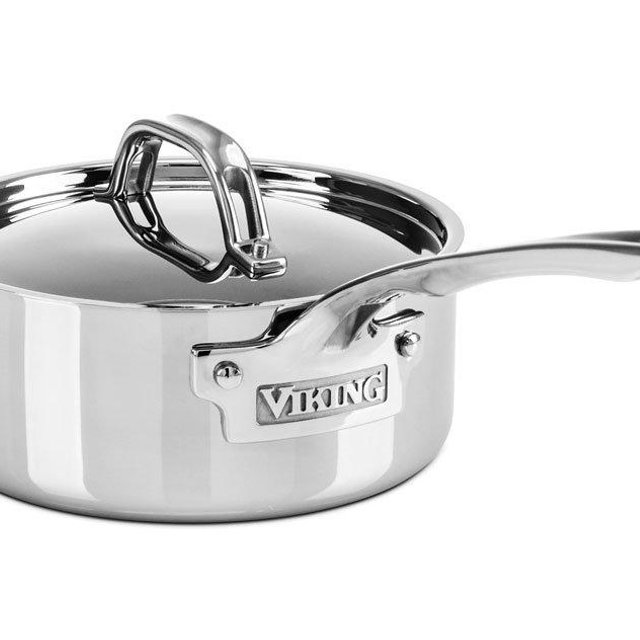 Viking Culinary 4013-2002 3-Ply Sauce Pan, 2 Quart, Stainless Steel