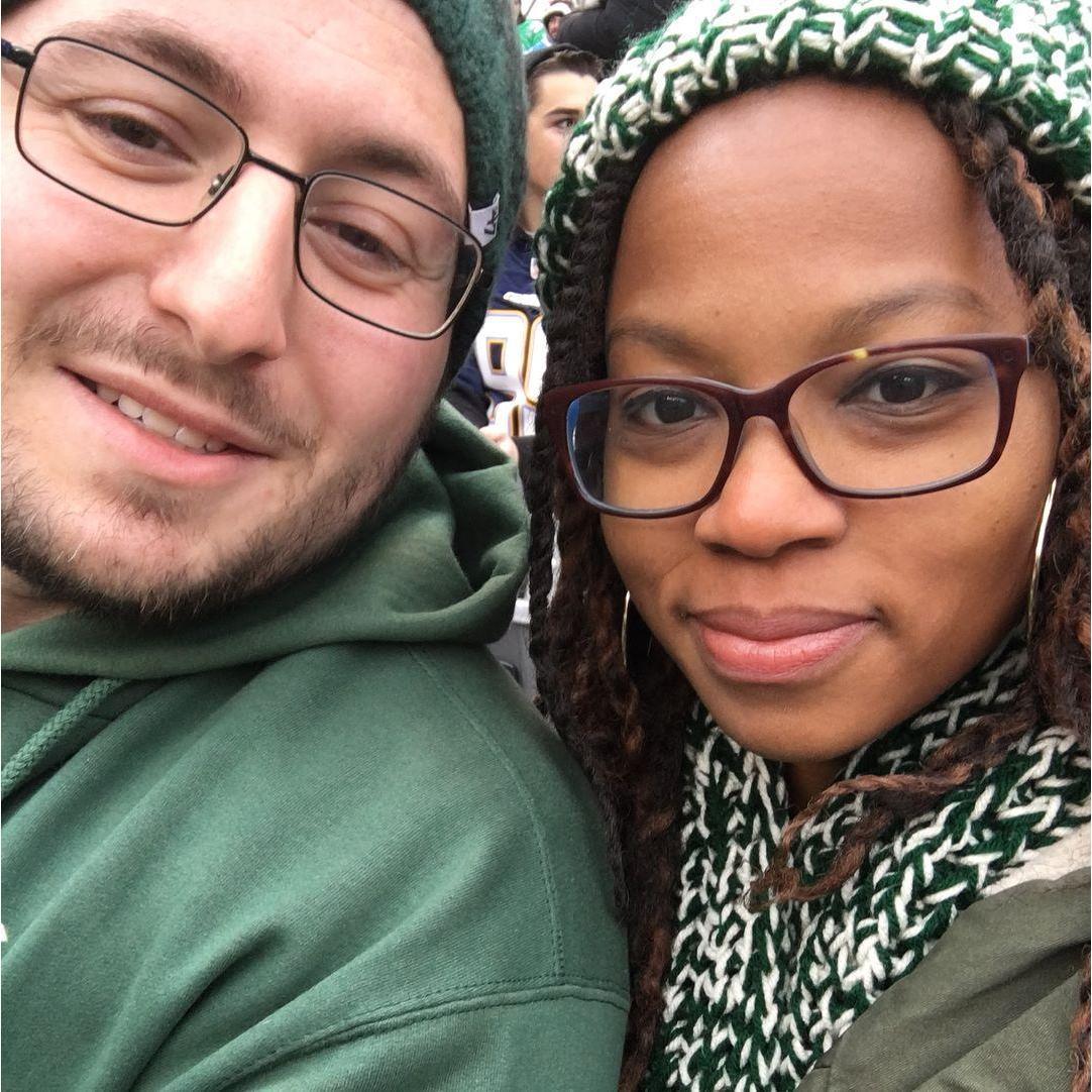 Enjoying nicks favorite team. GO JETS!