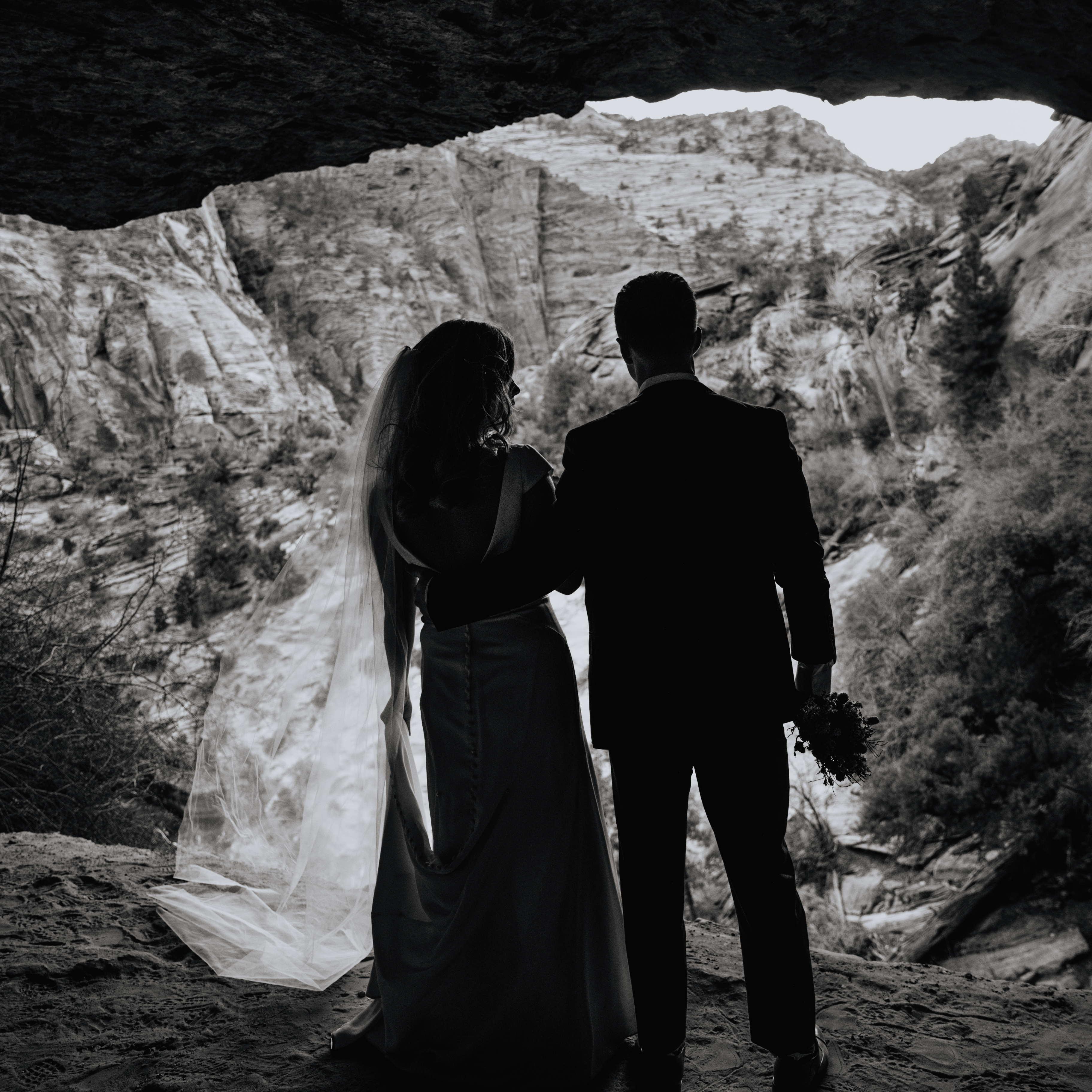 Last few moments before we shared our vows