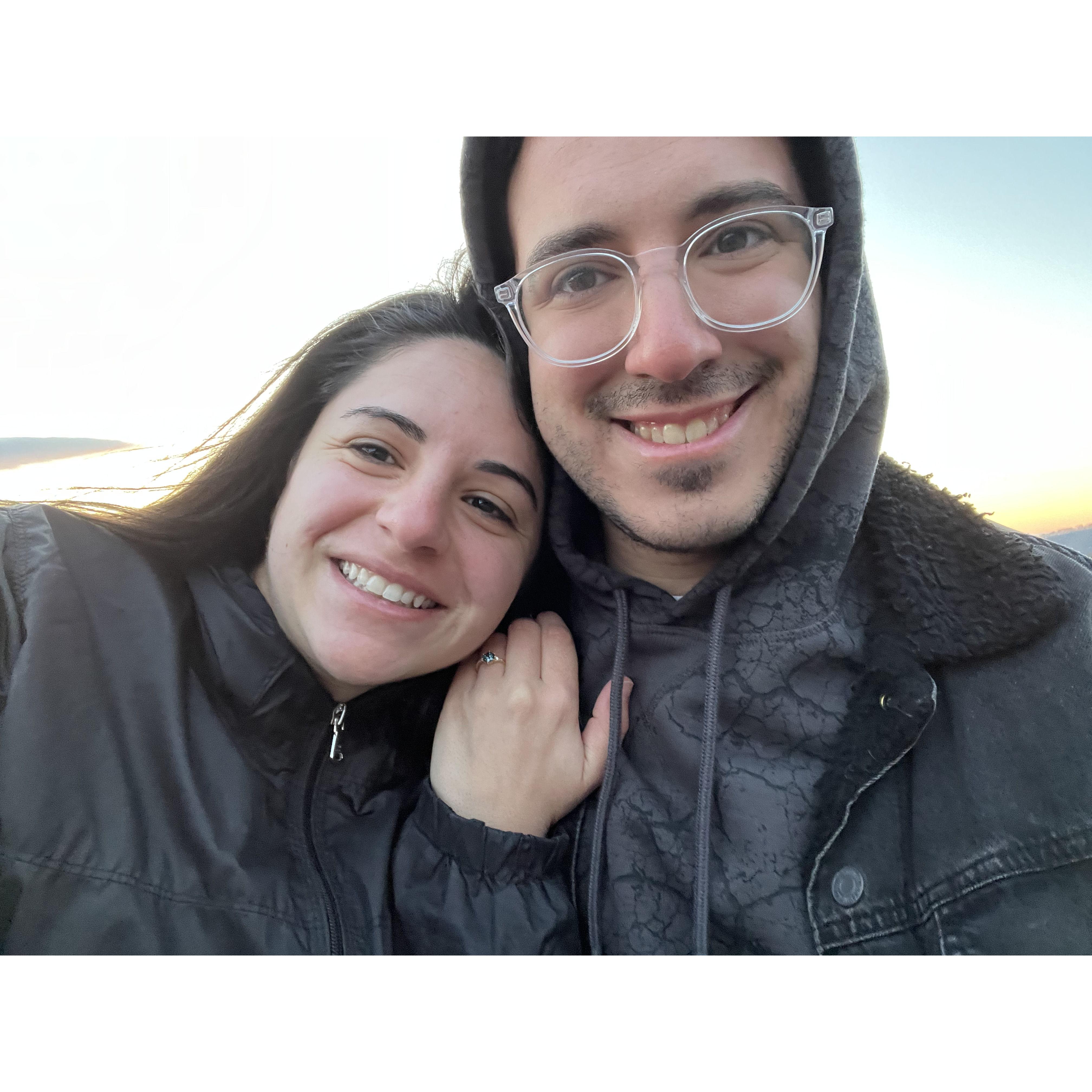 Joe took Marisa to Buck Hollow Overlook to watch the sunrise over Shenandoah National Park. She said yes!
March 29, 2023