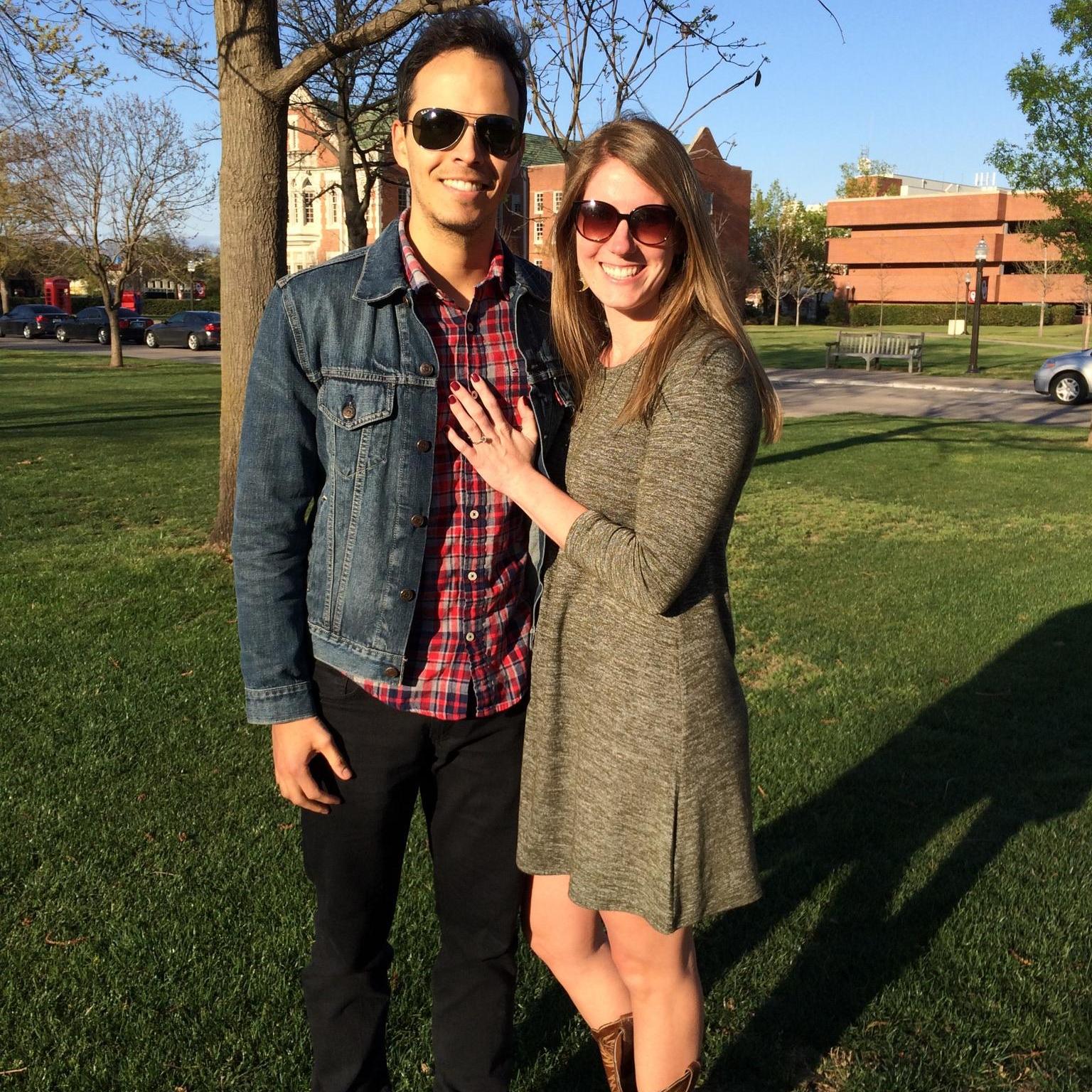 Right after getting engaged!