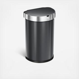 Semi‐Round Stainless Steel Sensor Can with Liner Pocket