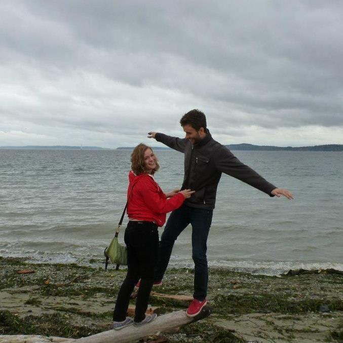 Visiting Kurt McCanles in Seattle, right before we saw some orcas in Puget Sound. October, 2012