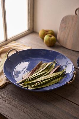 Indigo Stoneware Serving Platter