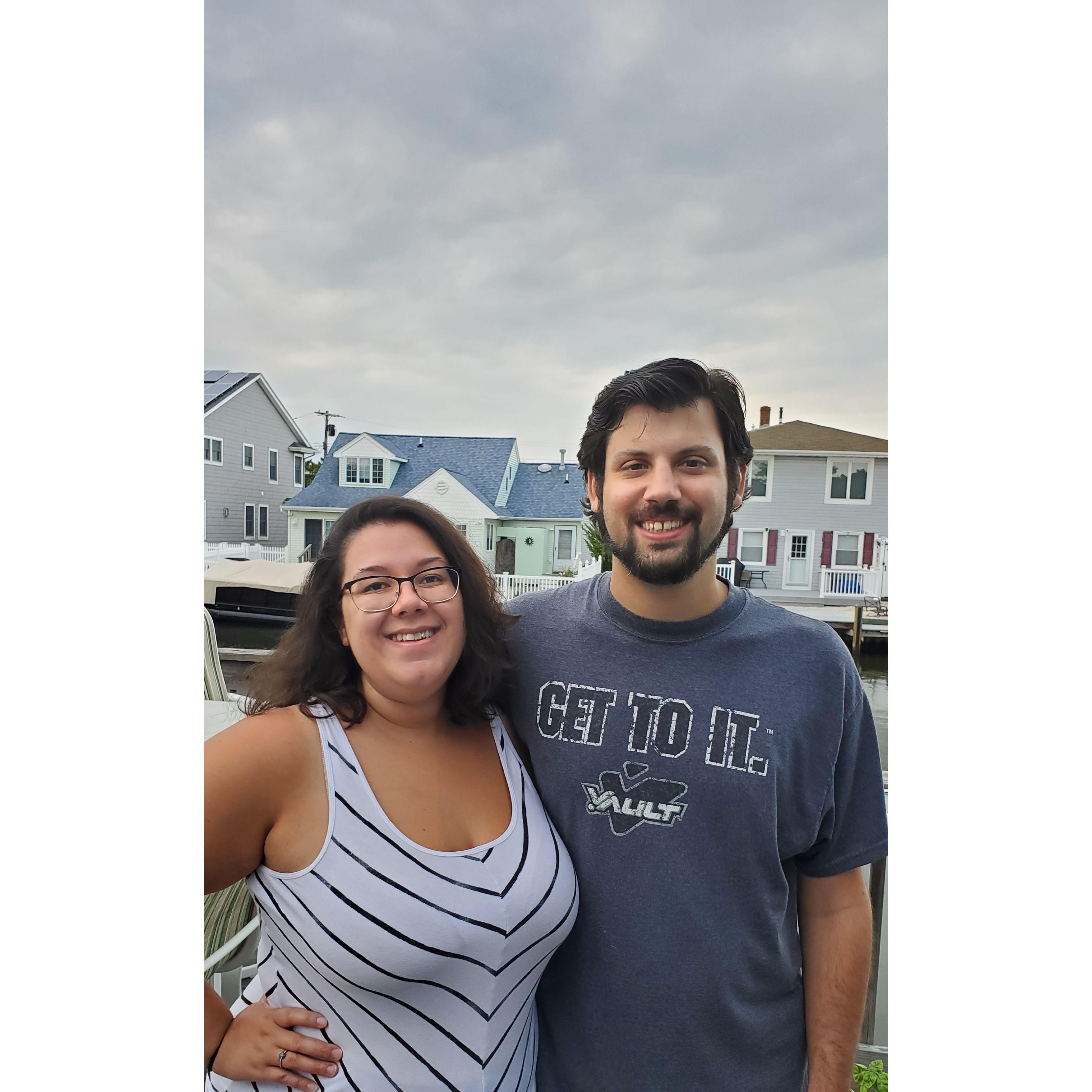 Fun times at the shore house right before fun in the sun at the beach.