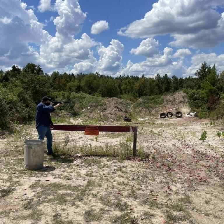 Checking out a shooting range in South Georgia