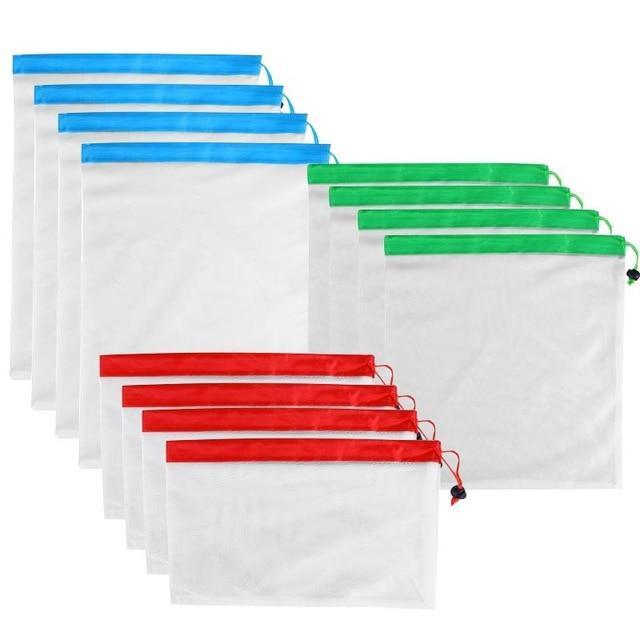 Silver Collective Reusable Mesh Produce Bags Set of 12