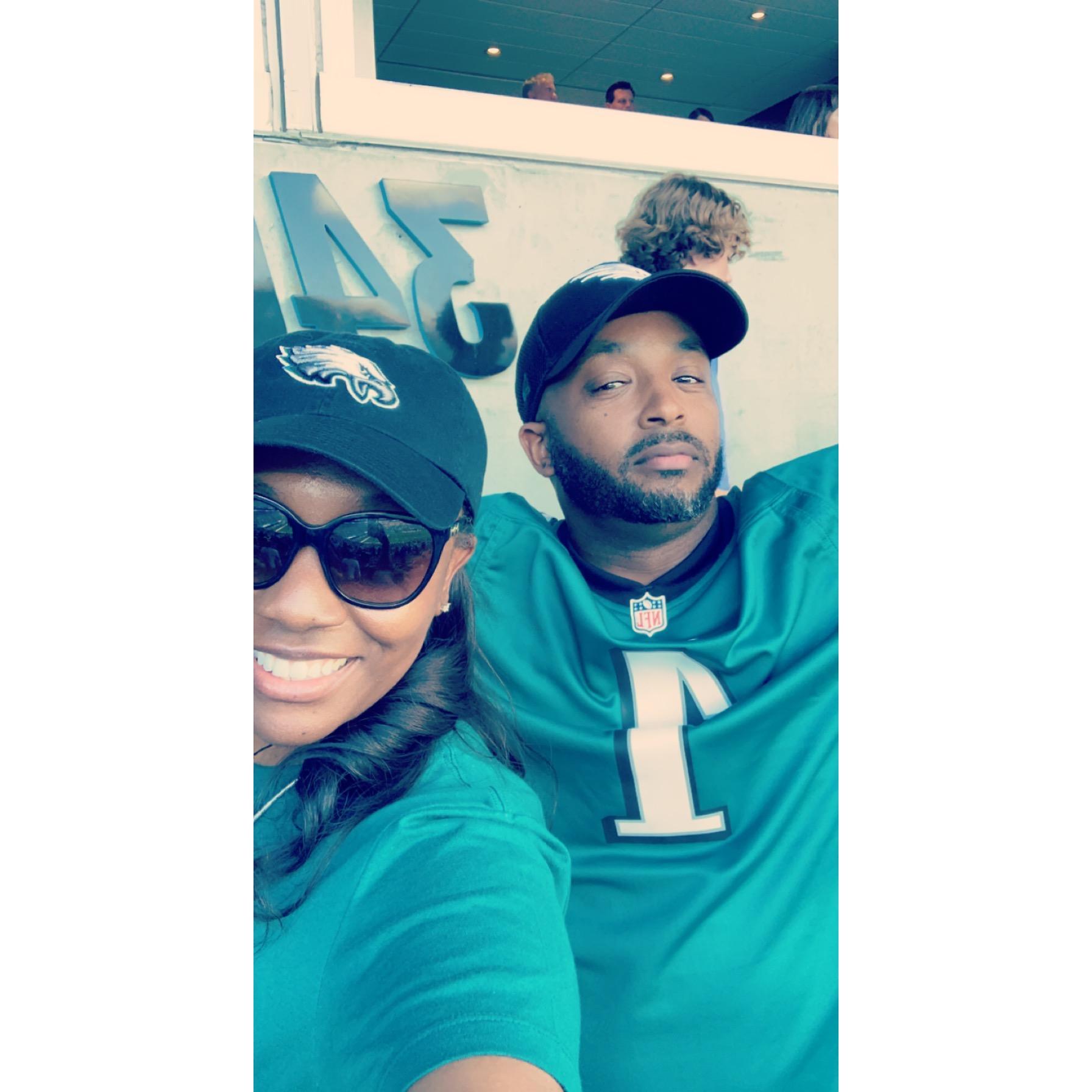 October 10, 2021- Philadelphia Eagles vs Carolina Panthers in Charlotte. Eagles won!
