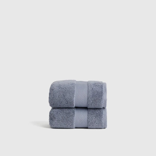 Turkish Ultra Luxe Plush Hand Towel (Set of 2) in Mineral