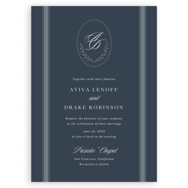 Clyde Landscape | Evergreen | Zola Wedding Invitations