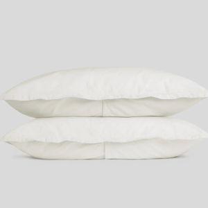 Percale Sham Set - King / Cream