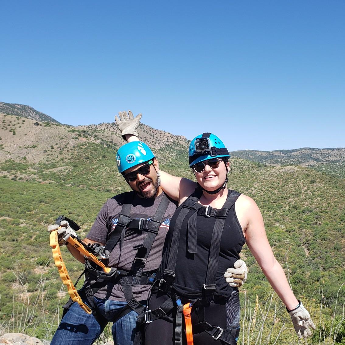 After having a bad day, we went ziplining in Oracle,  to get some fresh air.