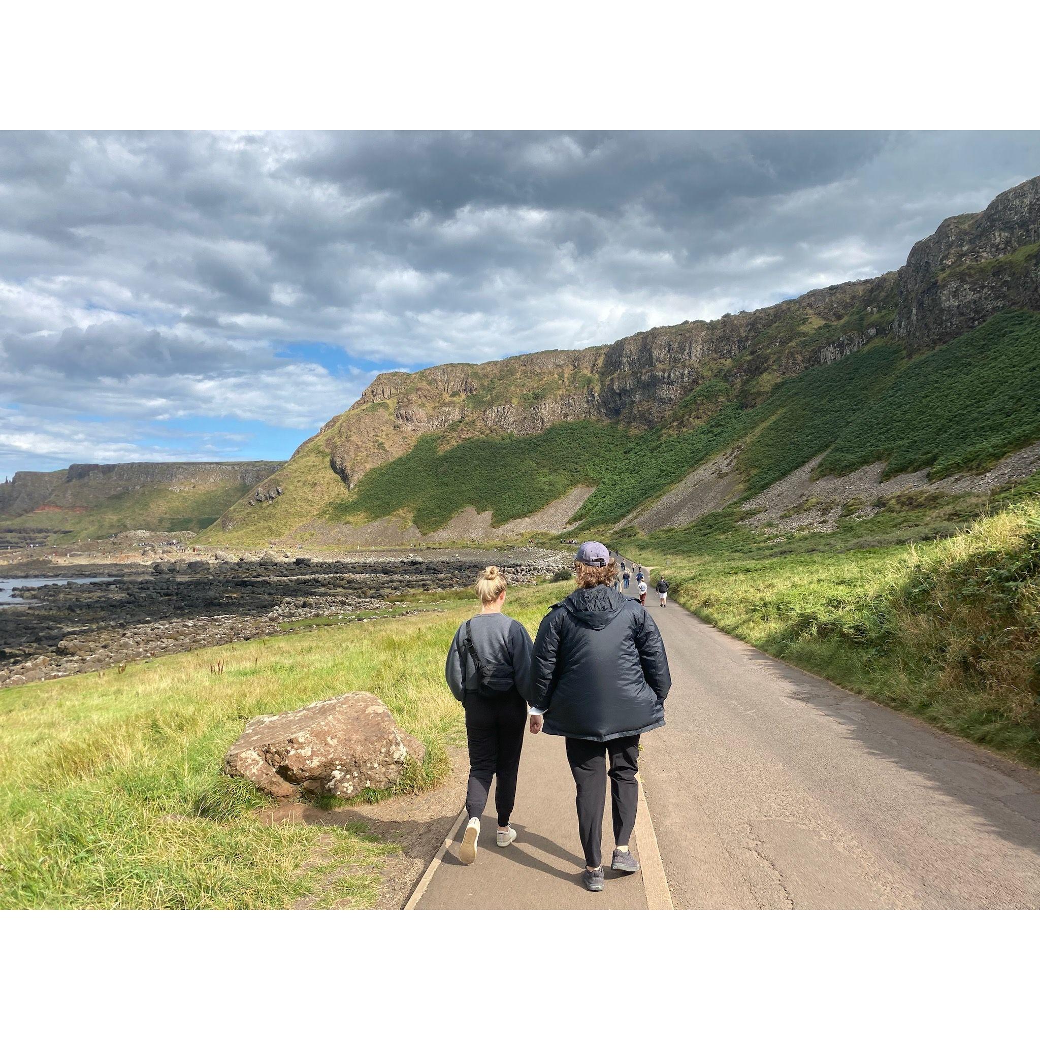 Walking ro Giant's Causeway, Ireland 2021