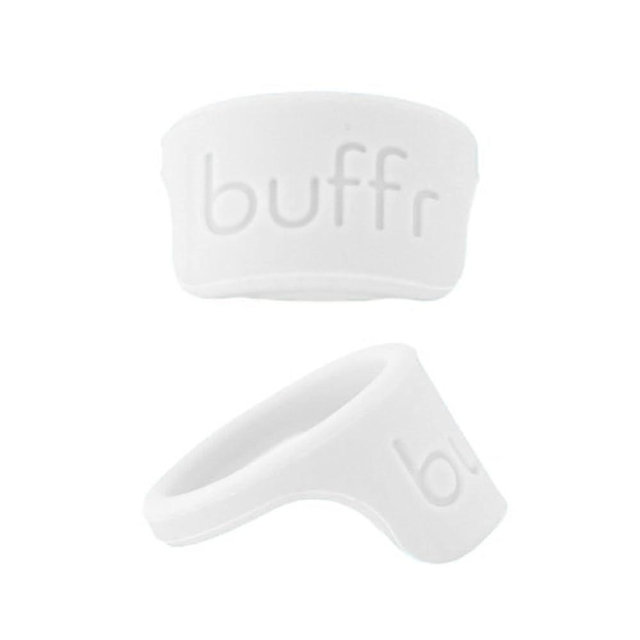 BUFFR Silicone Wedding Bands Ring Guards for Women and Men | Ring Protector for Working Out | Rubber Rings Women and Men | Engagement Rings & Wedding Bands Protector for Lifting Weights | White