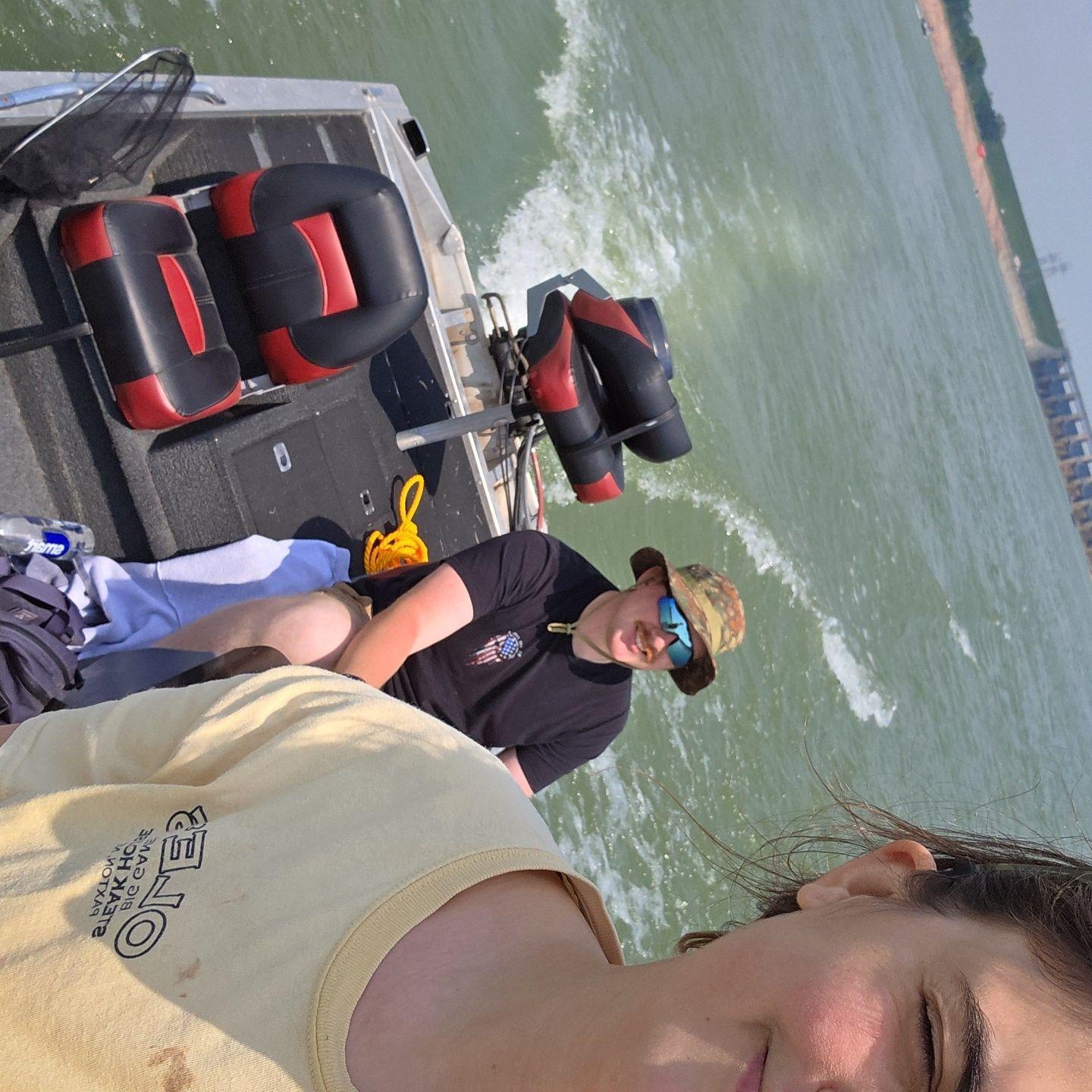 Our first time taking our boat out on the Missouri
