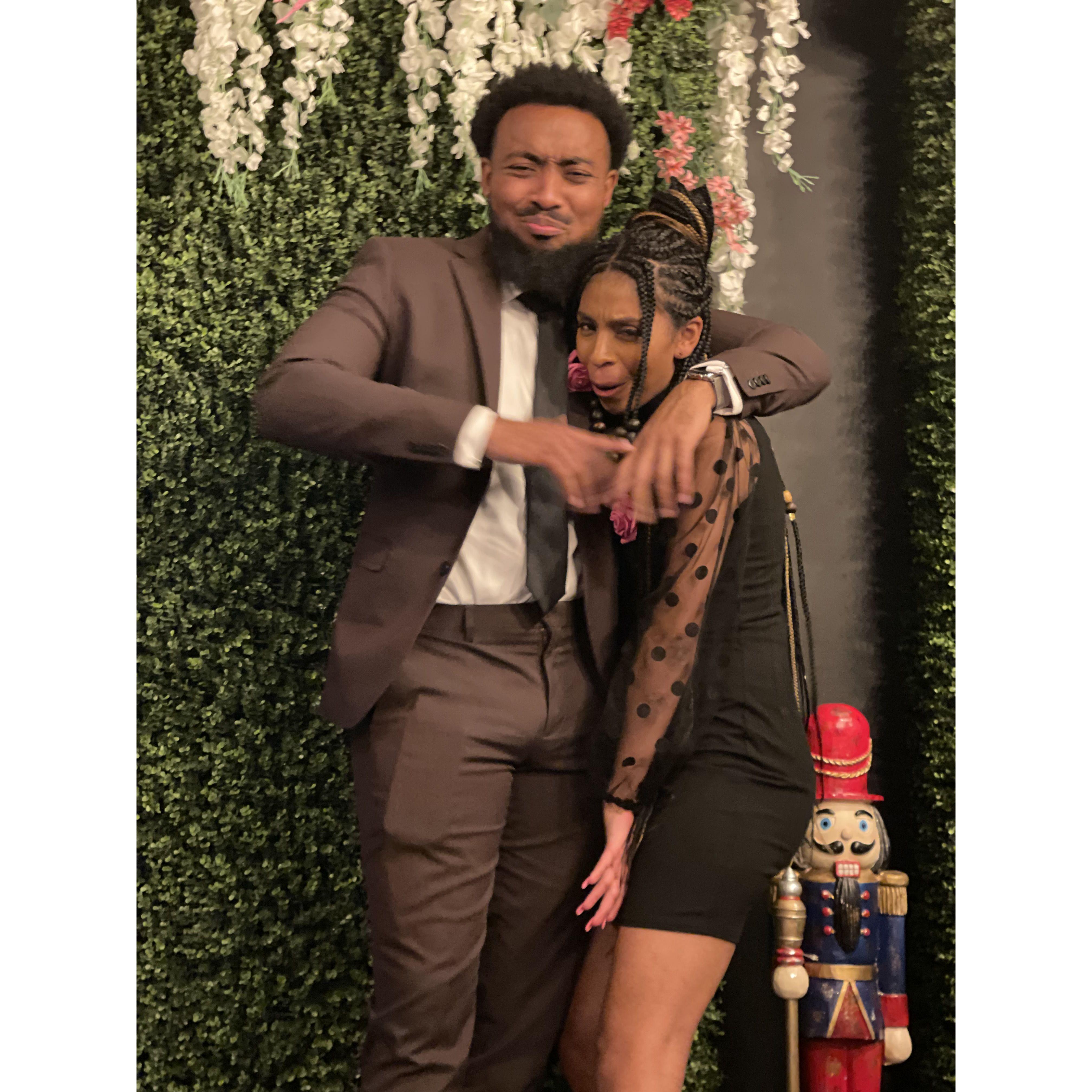 A sad time, but this image truly captures the nature of our relationship! We handle business when we need too BUT we know how to let loose and have a good time!
