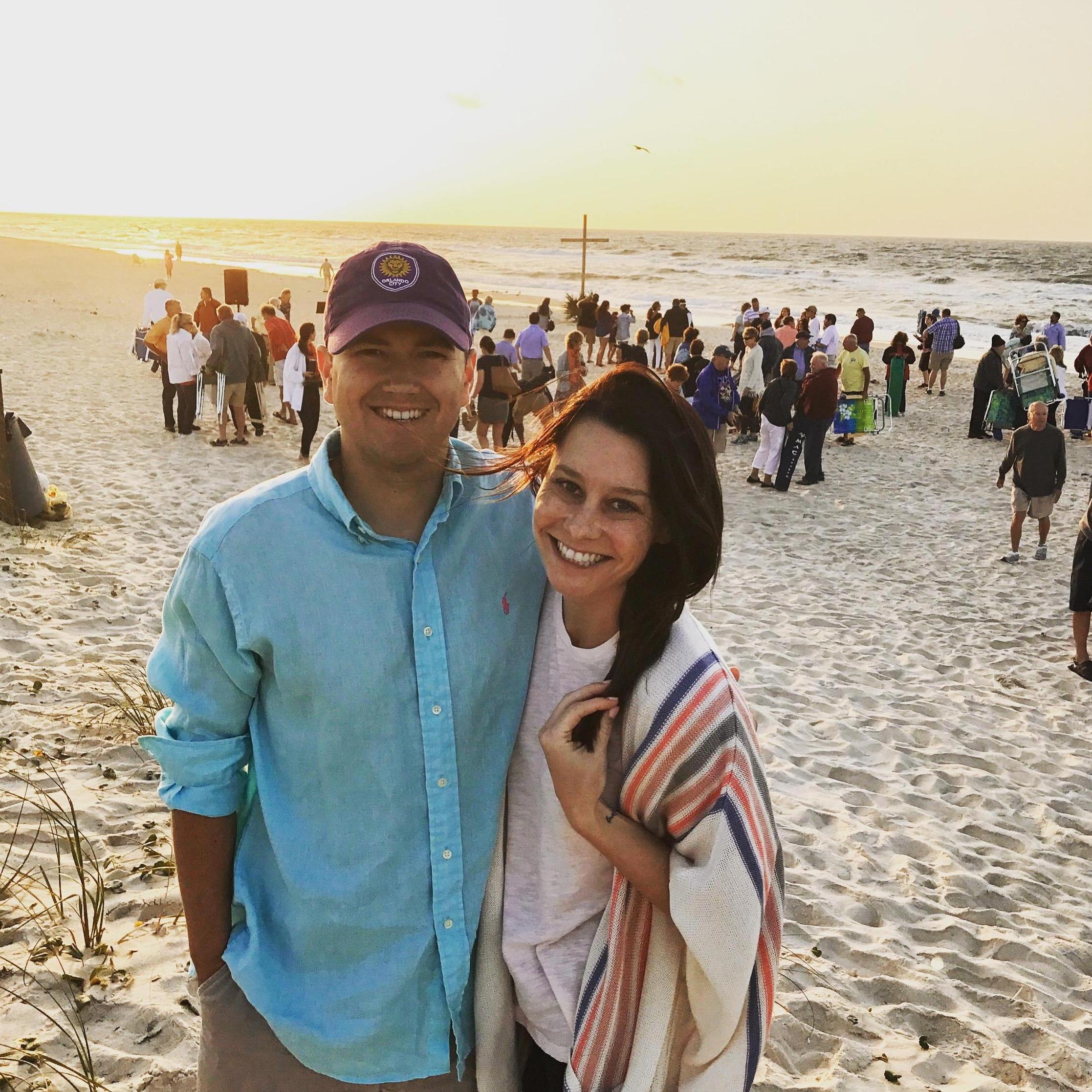 Kendall's 27th birthday (and Easter morning!) at St.George Island, FL.