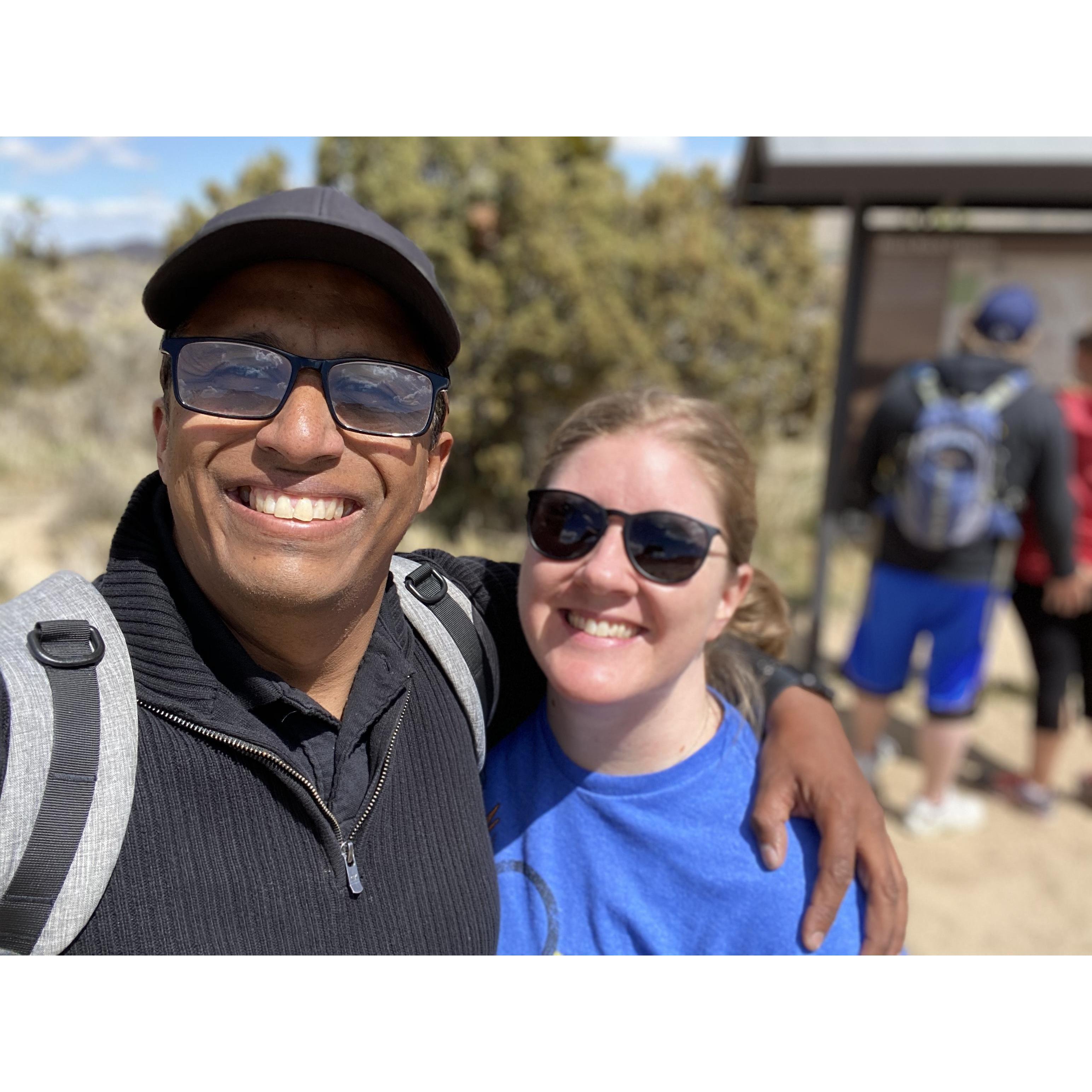 Just hiking around Joshua Tree National Park...