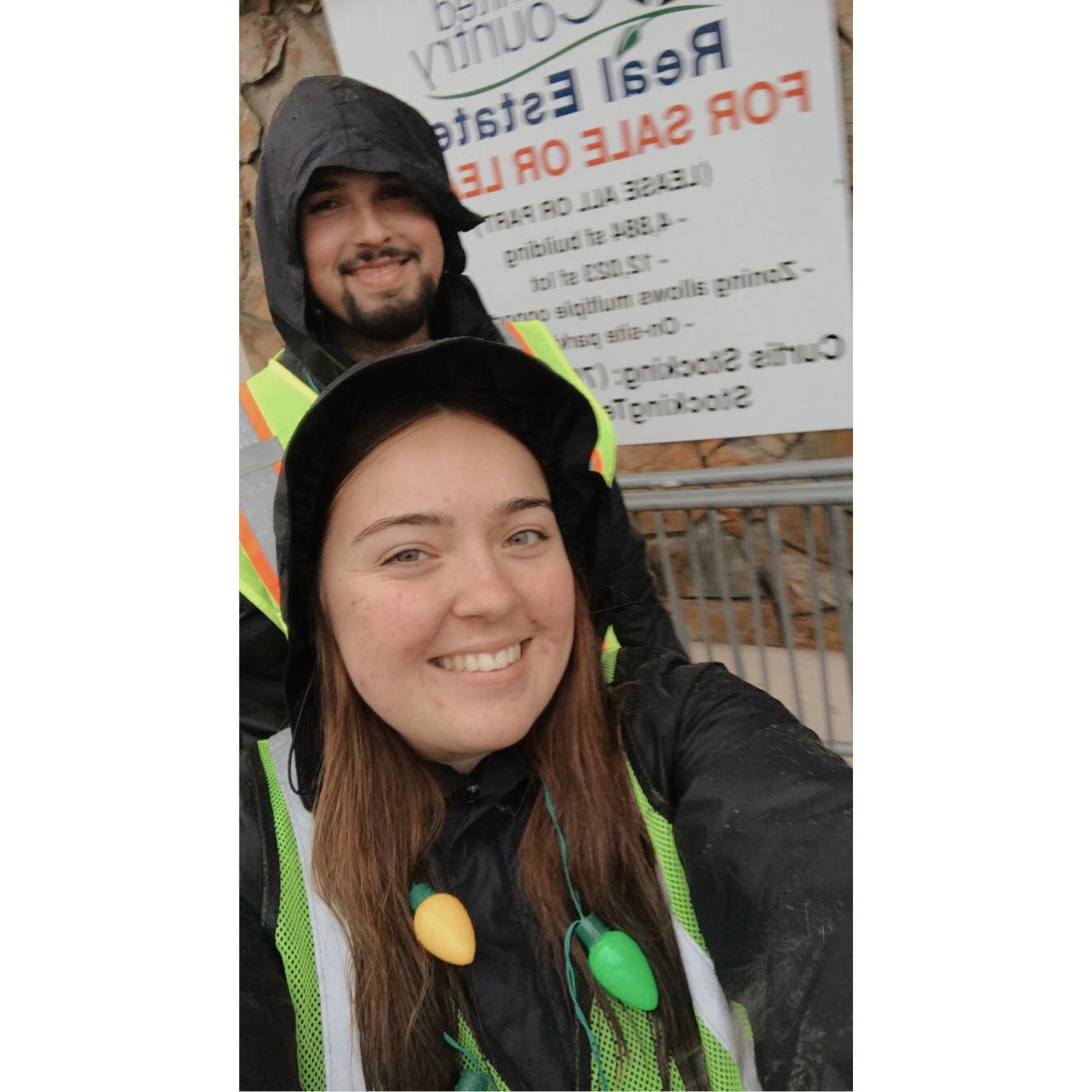 Volunteering at the Tractor Parade together