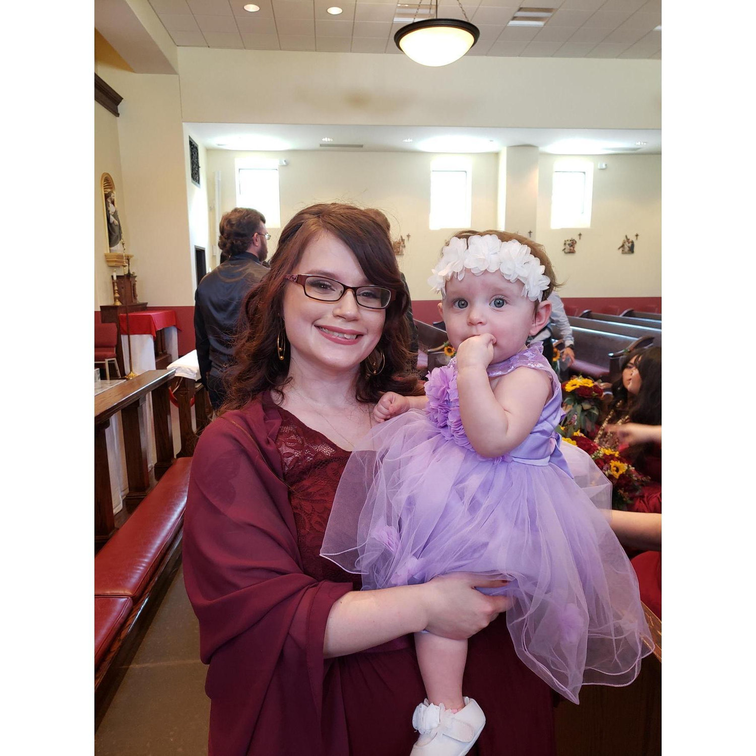 Alora's first wedding.