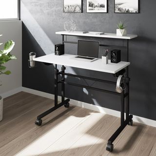 Rolling Adjustable Height Writing Desk
