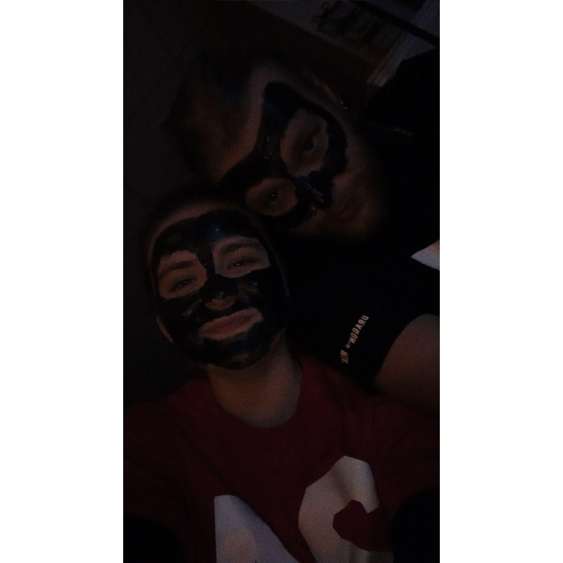 More face masks!! Hayden proceeded to say all night "I'm Batman"