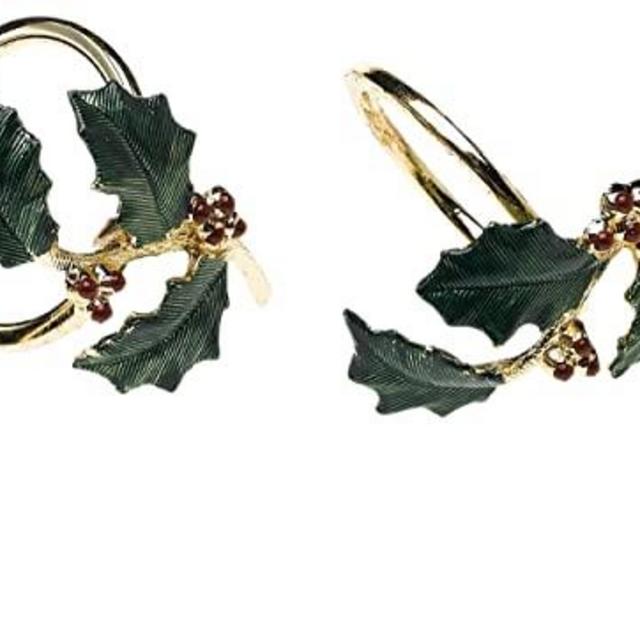 Lenox Holiday Napkin Rings, Set of 4