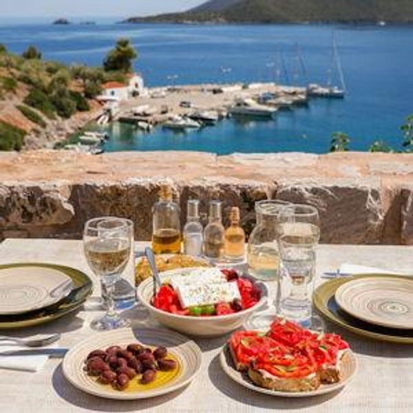 Dinner For Two in Santorini