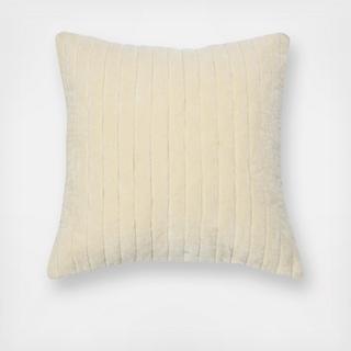 Square Quilted Velvet Throw Pillow