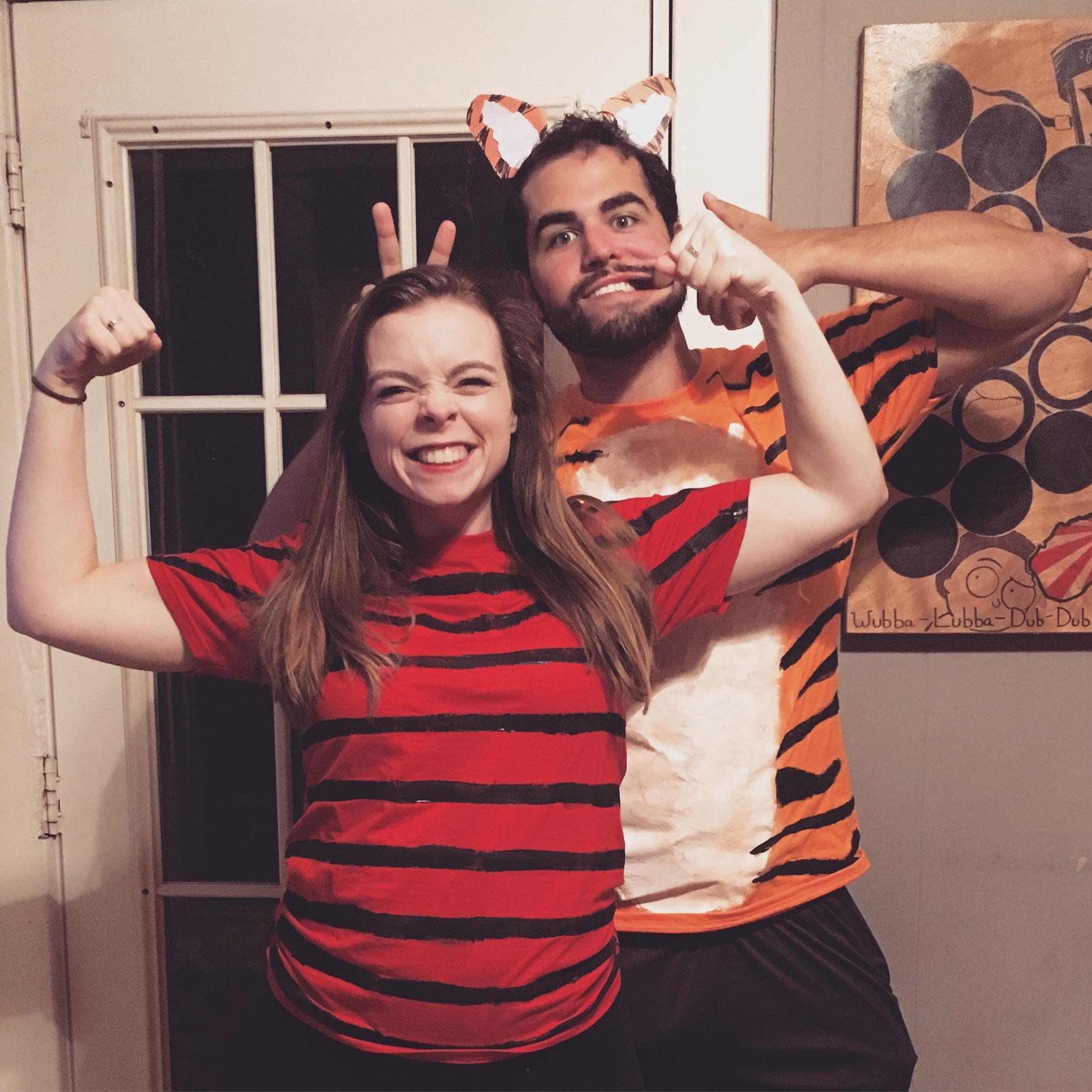 Calvin and Hobbes costume from a recent  Halloween!