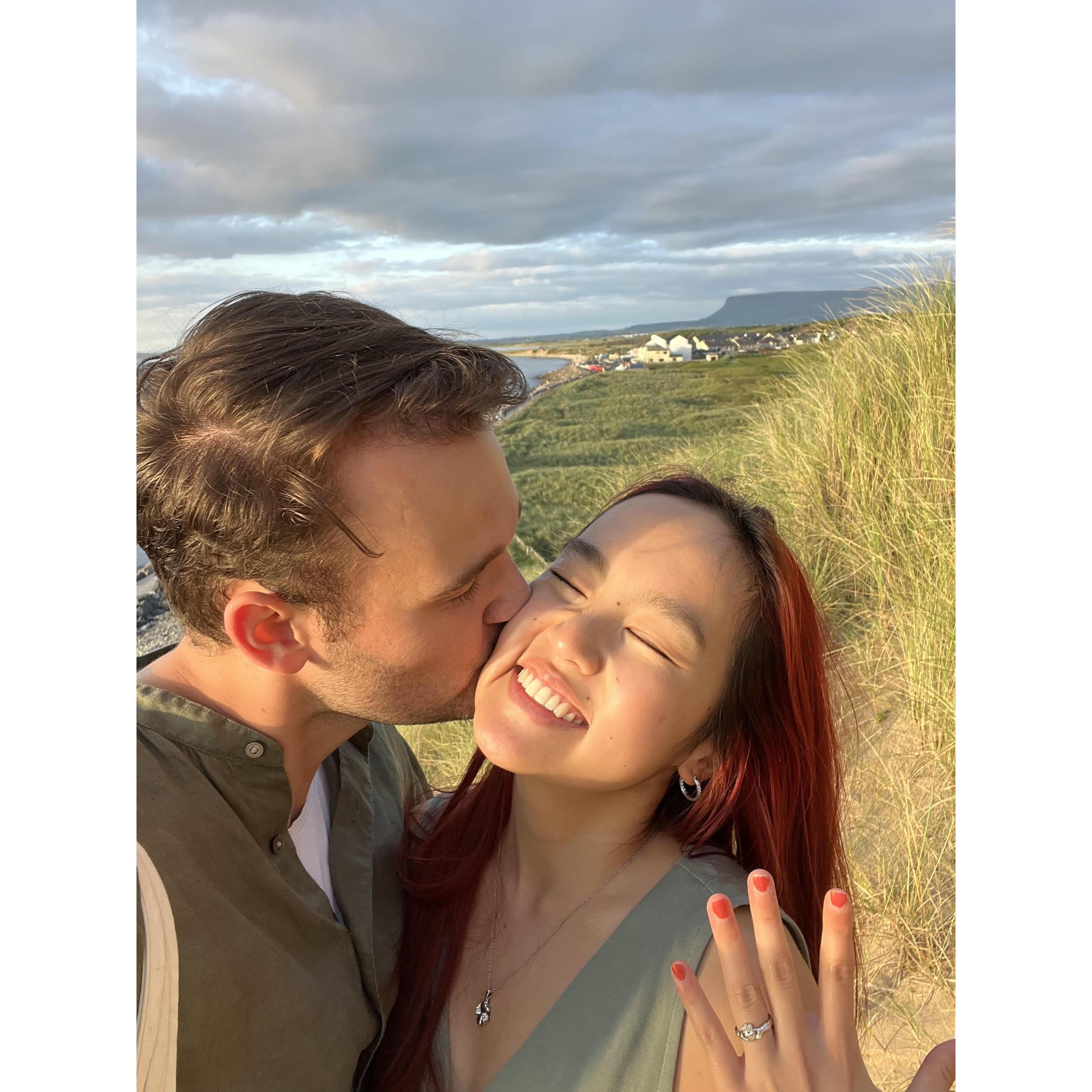 This was taken after Zach gave Kristie a Claddagh ring.
