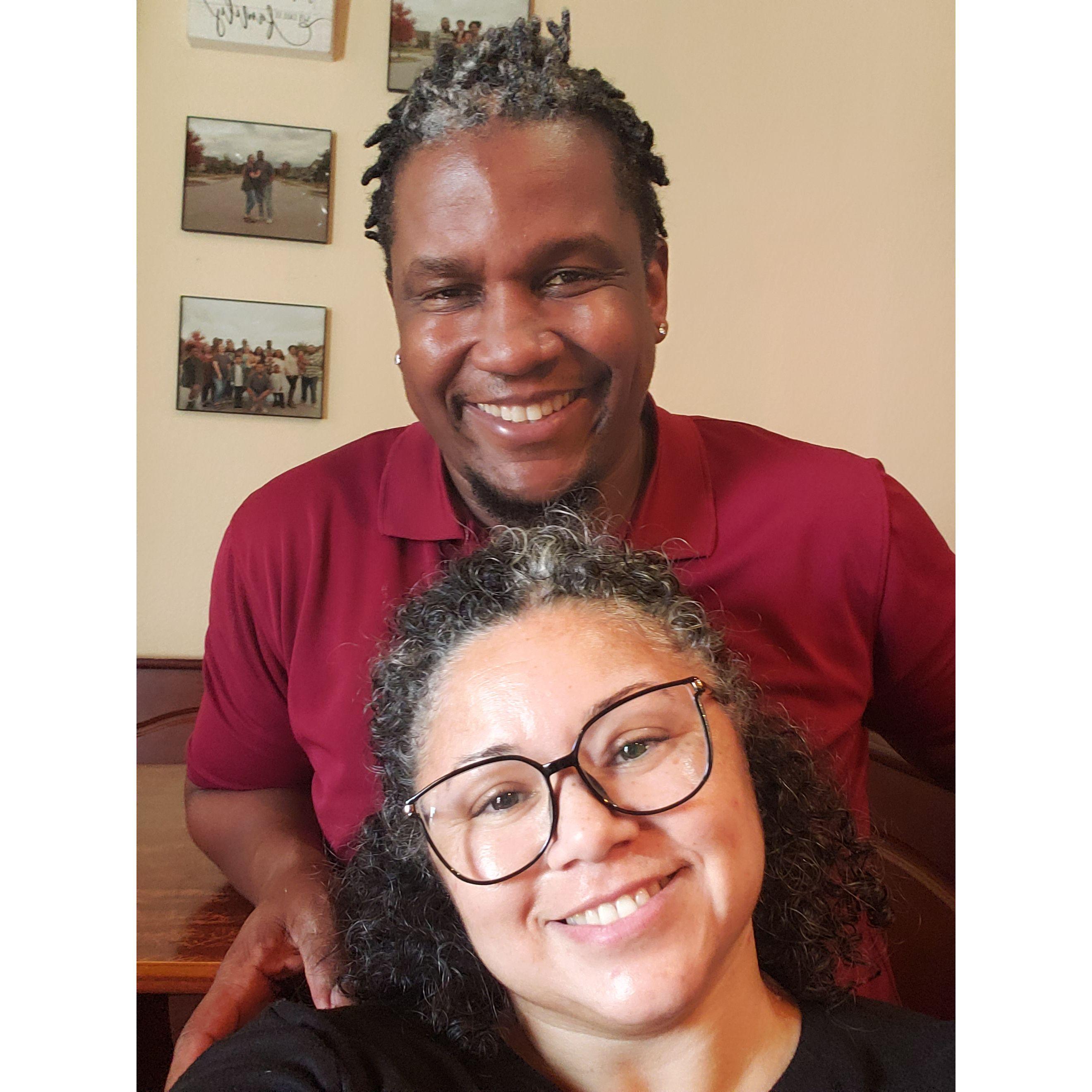 A moment in our dining room together.