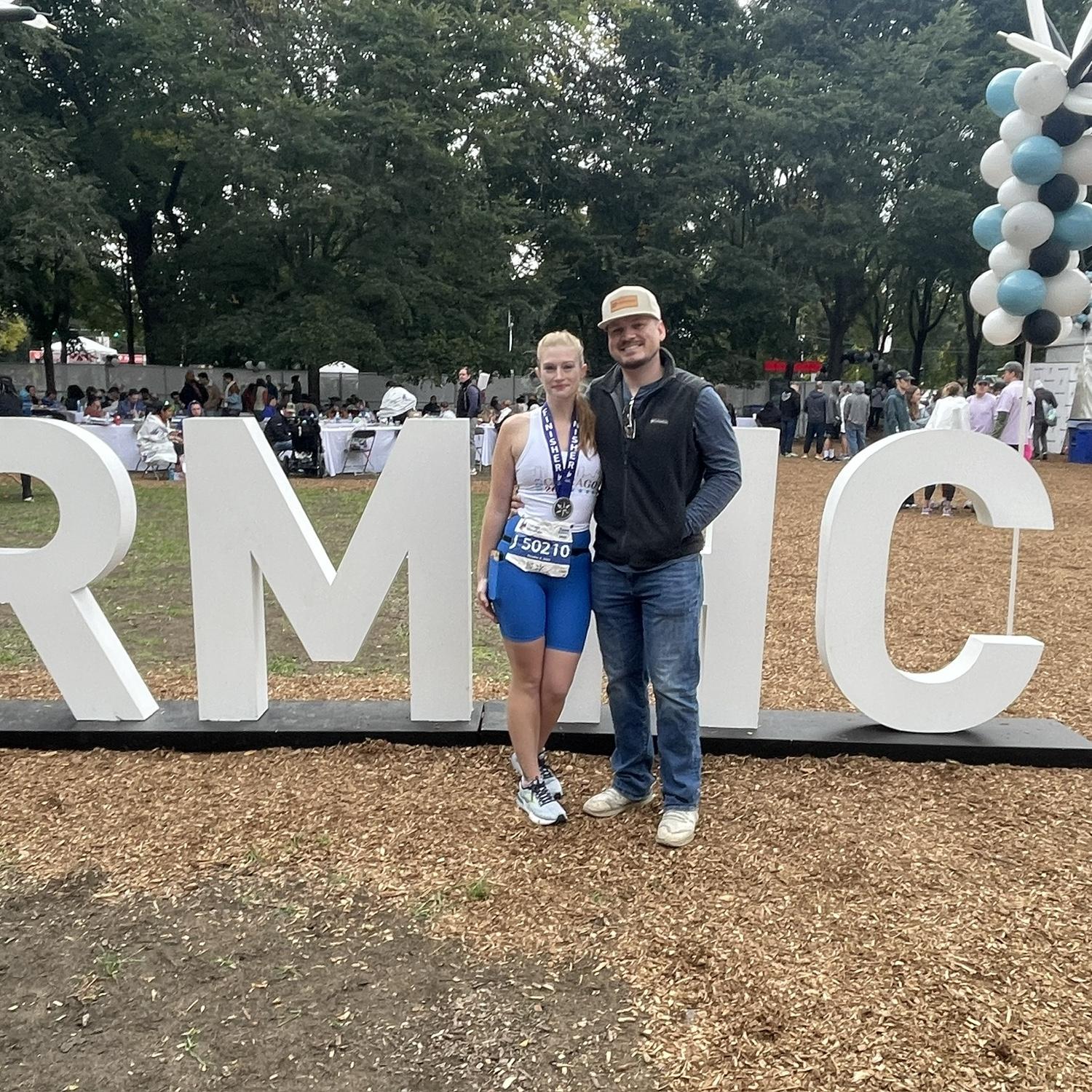 Megan ran the 2023 Chicago marathon