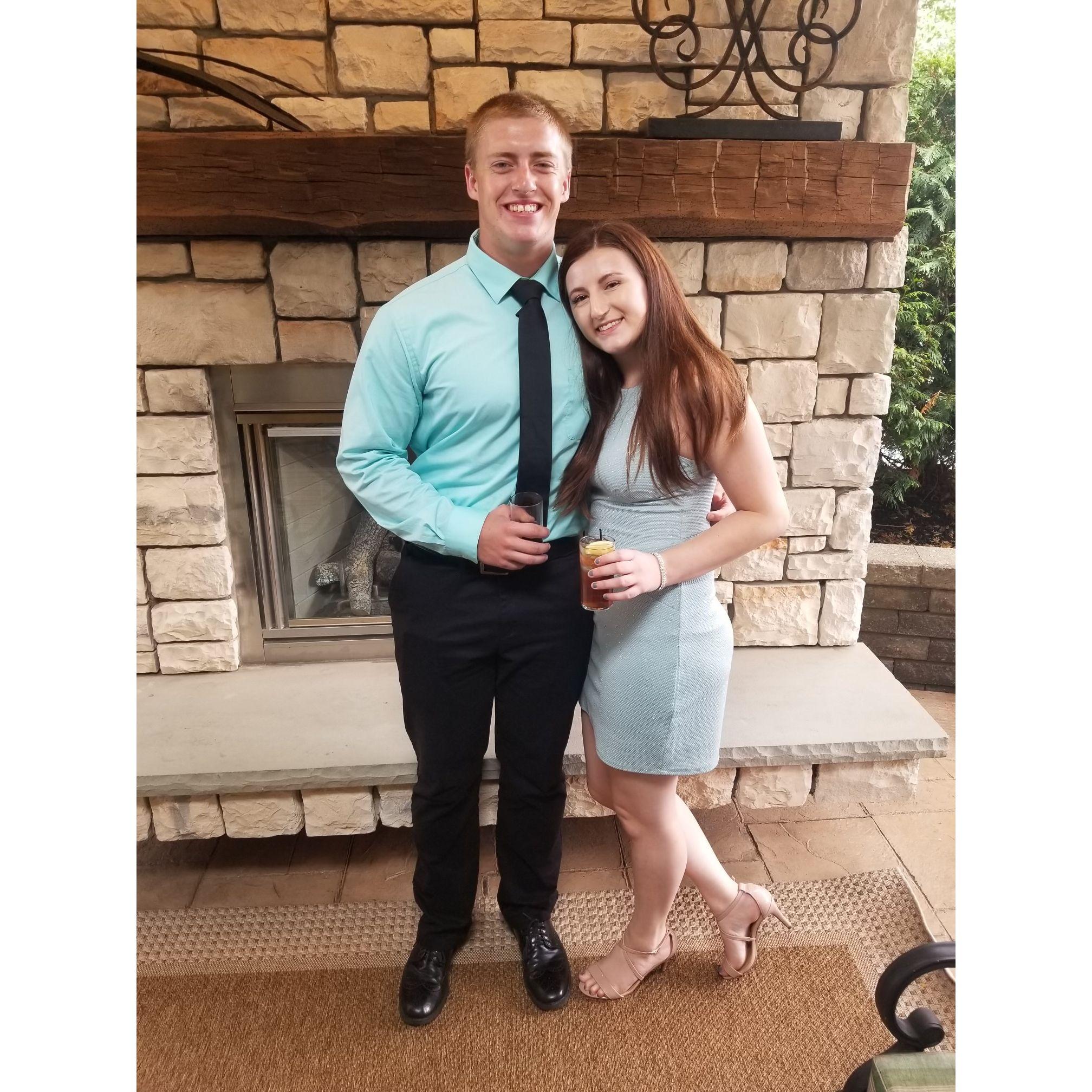 A wedding Tim and Emily went to together in 2019.