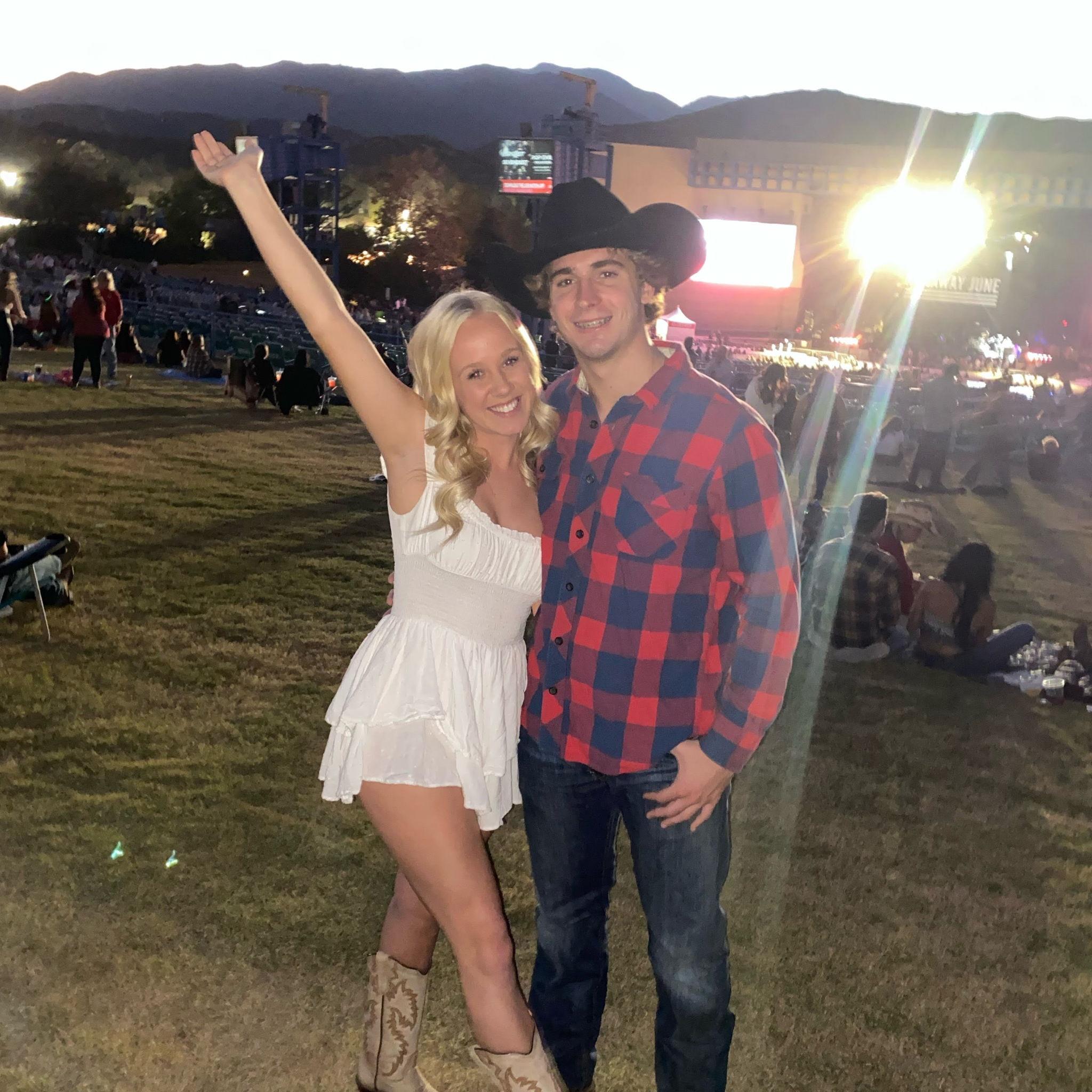 The first time I came home to visit Trevor from college. I was SO excited.