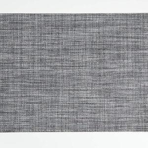 Chilewich ® Rectangular Crepe Grey Easy-Clean Vinyl Placemat | Crate & Barrel