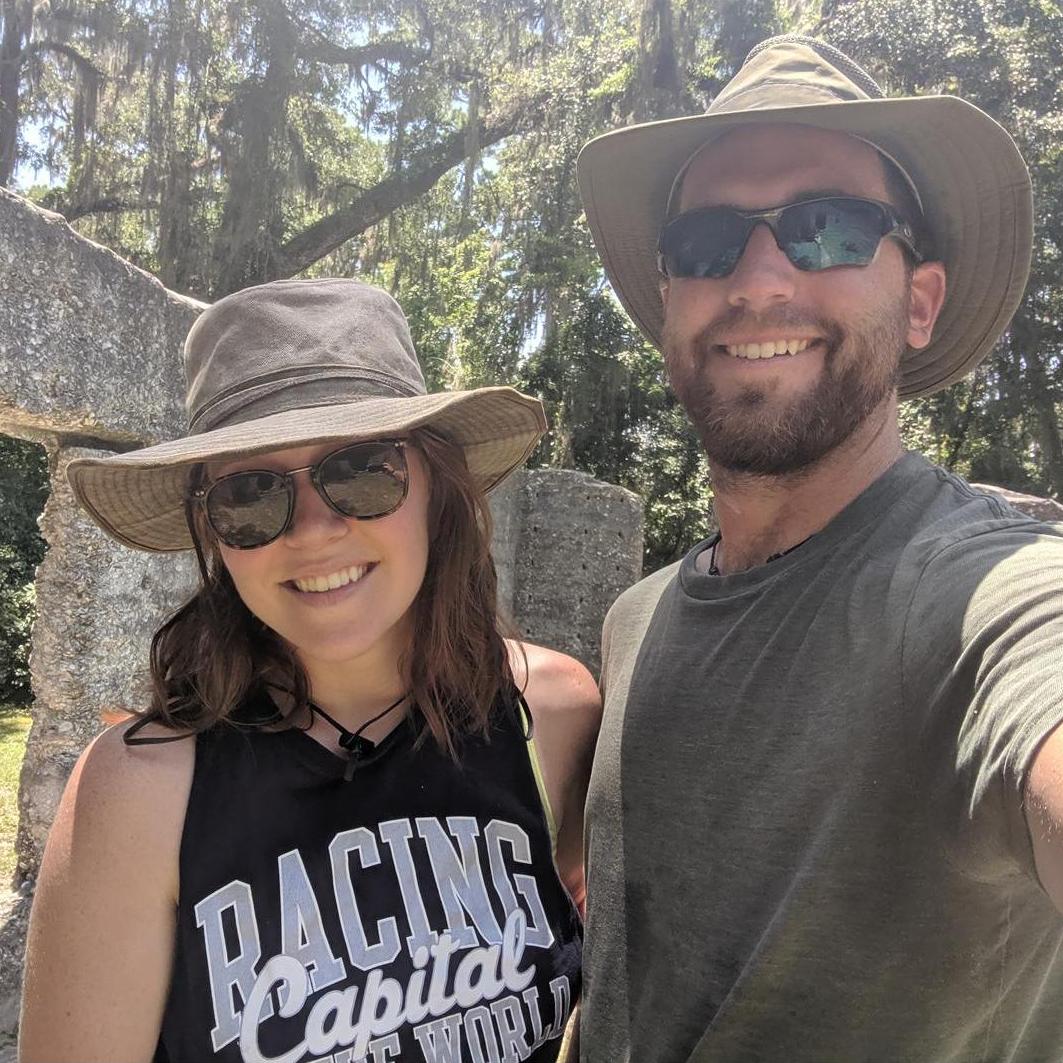 Exploring ruins on the Georgia coast.