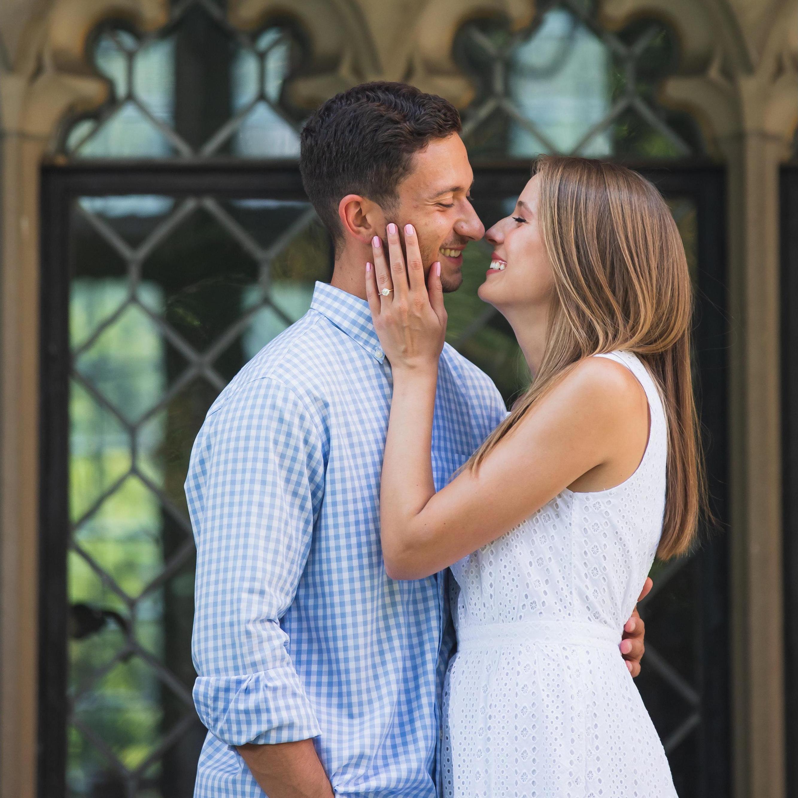 Engagement photos at Planting Fields - August 2020