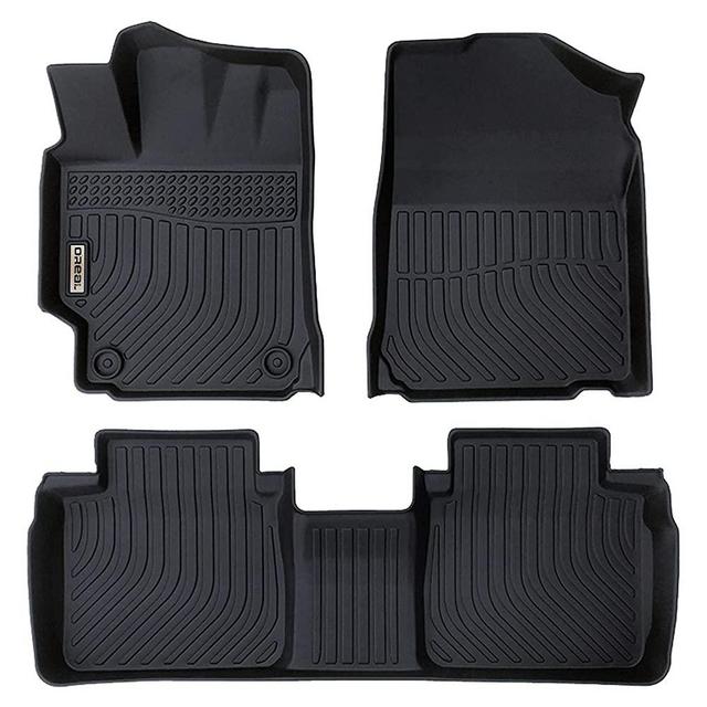 orealtrend Black Floor Mats Liners Replacement for Toyota Camry 7th 2012 2013 2014 2015 2016 2017 Heavy Duty All Weather Guard Front and Rear Car Carpet-Custom Fit-Tough/Durable/Odorless