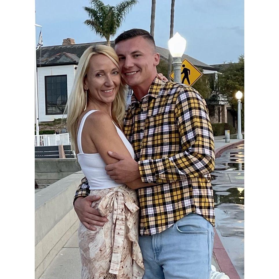 We were only dating 3 months here at our friend's proposal