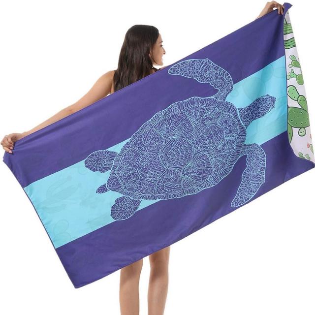 Microfiber Sand Free Beach Towel-Turtle Quick Dry Super Absorbent  Lightweight Oversized Large Bathing Towels Blanket for Travel Pool Swimming  Girl Women Men Geometric Triangle : : Home & Kitchen