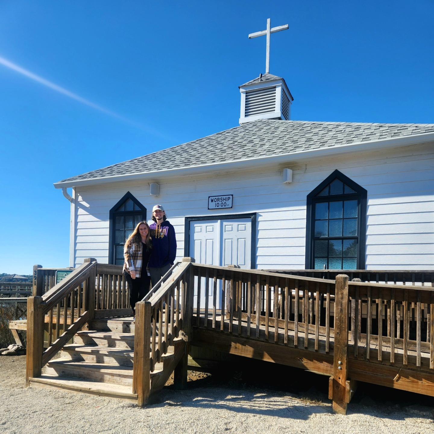 Little beach chapel, we could have sealed the deal right there