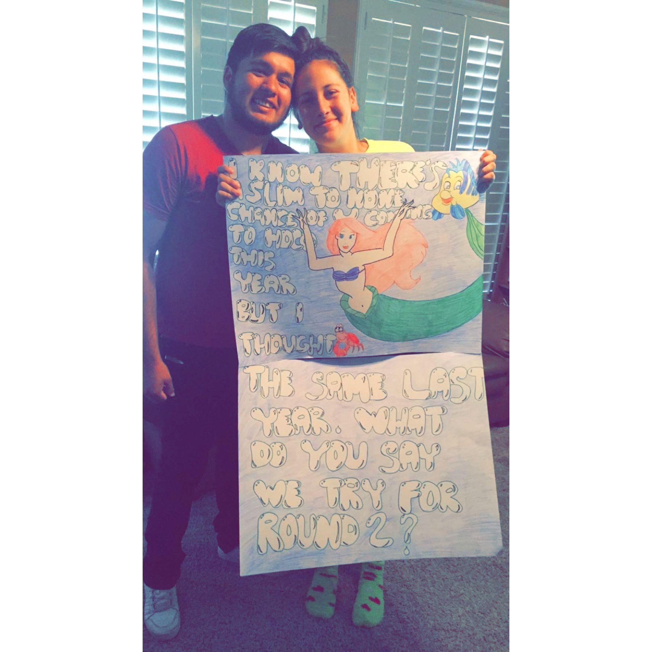 2017: Ricky asking Tori to his Prom