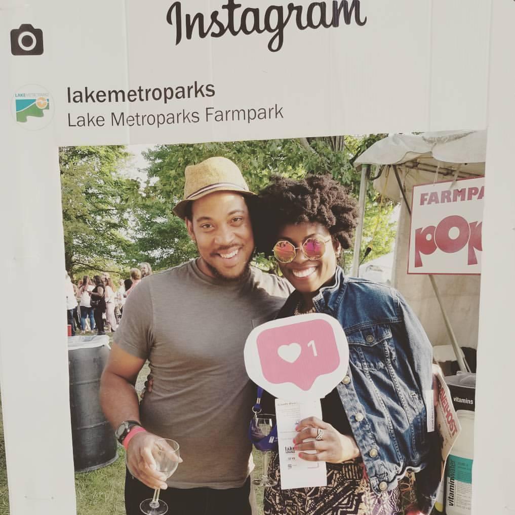 We spend our summers (and winter, spring and fall) attending wine festivals throughout Ohio! We like wine...a lot. Brittany prefers a red blend. Aaron's favorite is a rose.