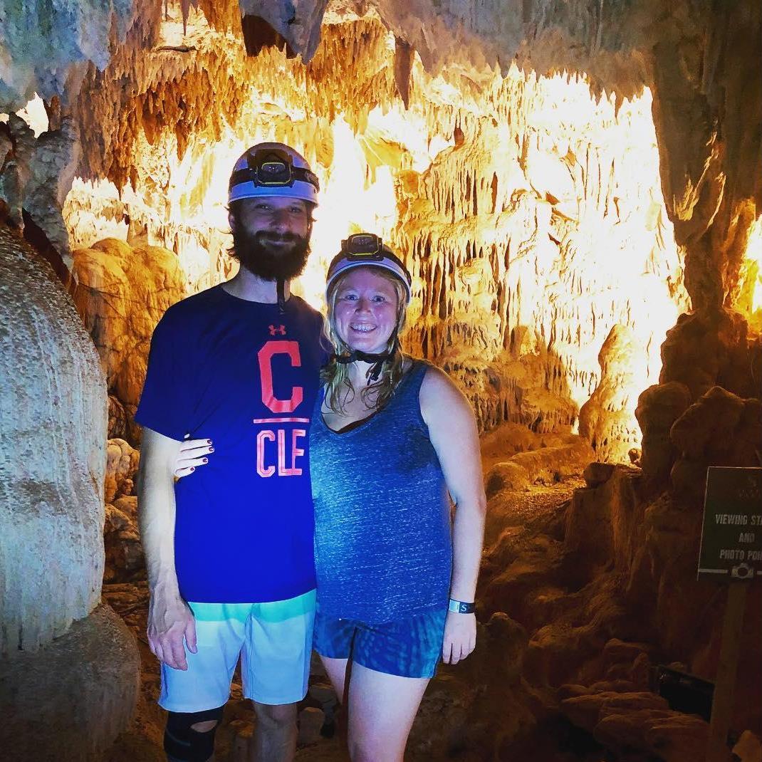 Exploring caves together in the Dominican Republic