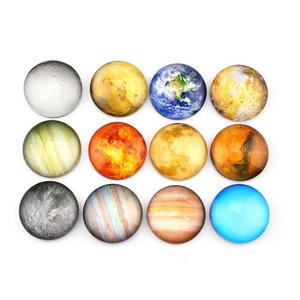 Sinksons - SINKSONS Planetary pattern Refrigerator Magnets - 12 Pack Fridge Magnets, 1.35 Inches Diameter, Best Housewarming Home Decorations Gift.