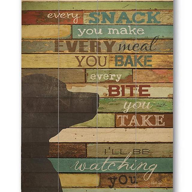 wallsthatspeak Funny Dog Wall Quote, Wood Pallet Decor, Rustic Farmhouse Print (12” x 16”)