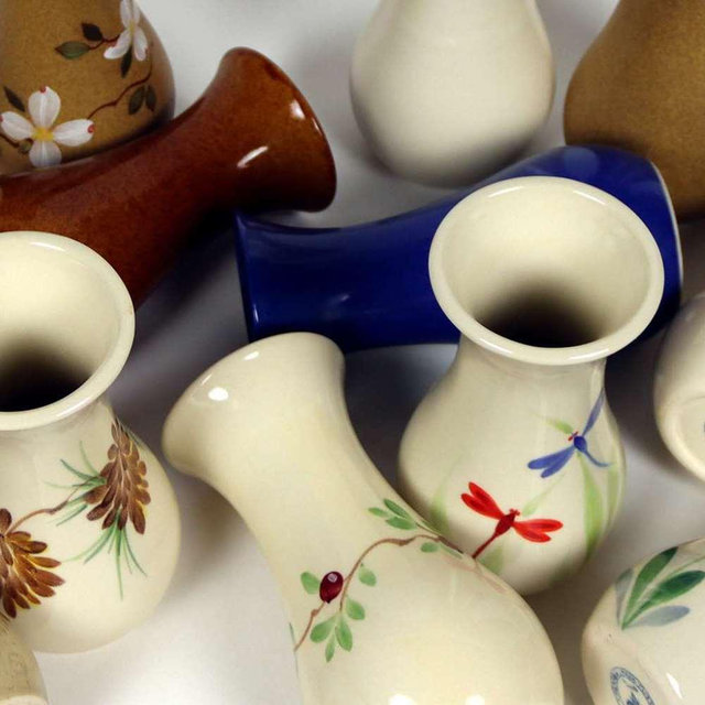 Bouquet Vases (dogwood design)